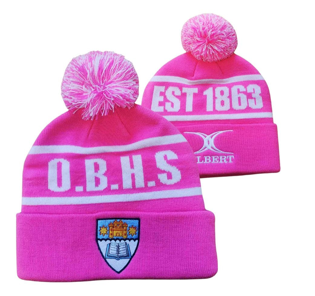 OBHS X GILBERT PINK BEANIE in stock now