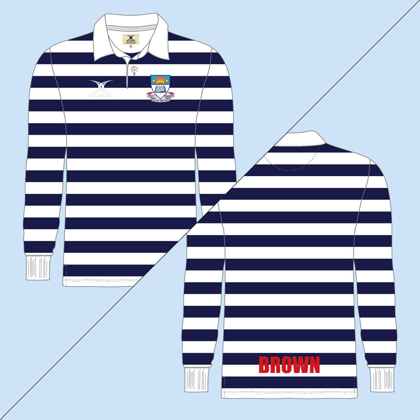 OBHS Gilbert Classic Rugby Jersey BLANK (in Stock)