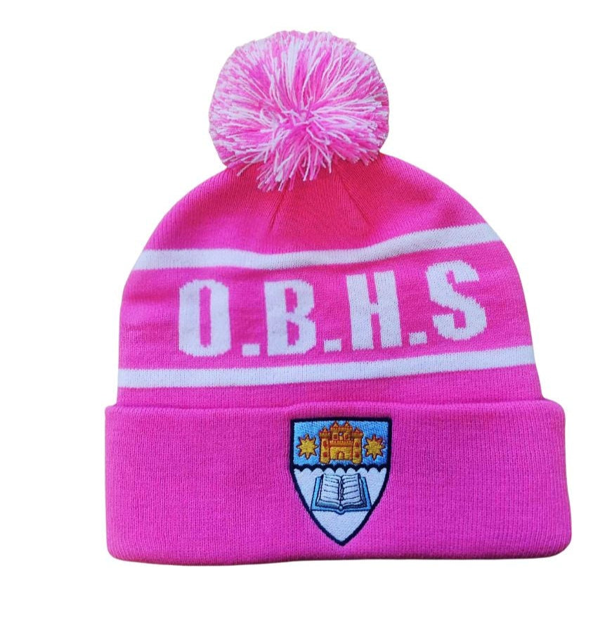 OBHS X GILBERT PINK BEANIE in stock now