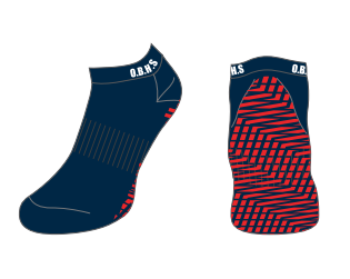 OBHS Gilbert Ankle Grip Socks White