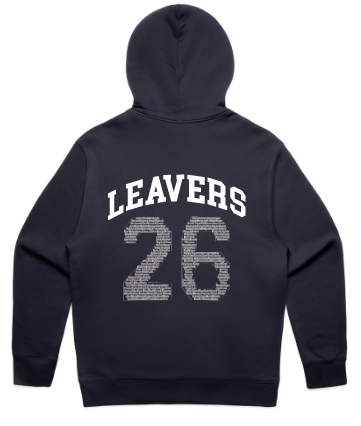 2026 Leavers hoodie (pre-order now due end of October)
